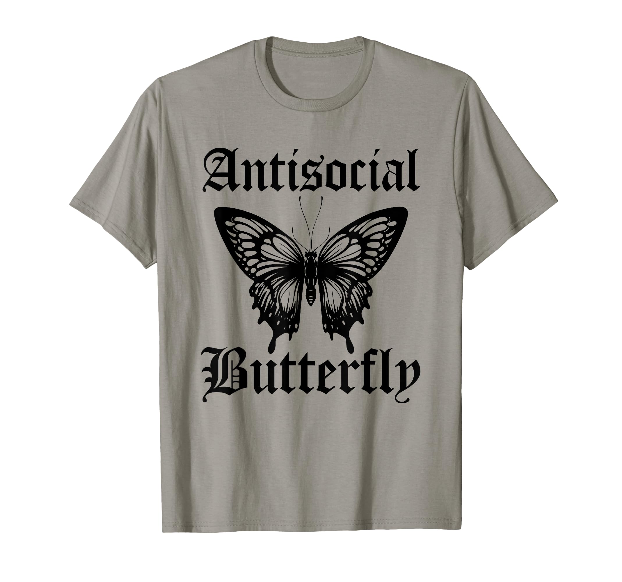 Funny Anti Social Butterfly Introvert T-Shirt - Graphic Print for Adults - T-Shirt, Sweatshirt, Hoodie
