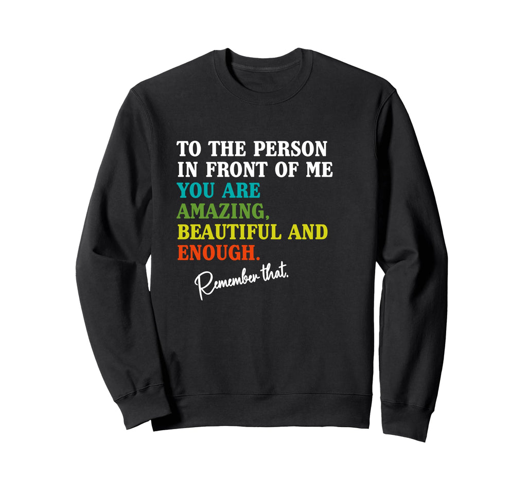 Du Bist Genug Motivation Self Sweatshirt - Aesthetic Graphic Unisex - T-Shirt, Sweatshirt, Hoodie