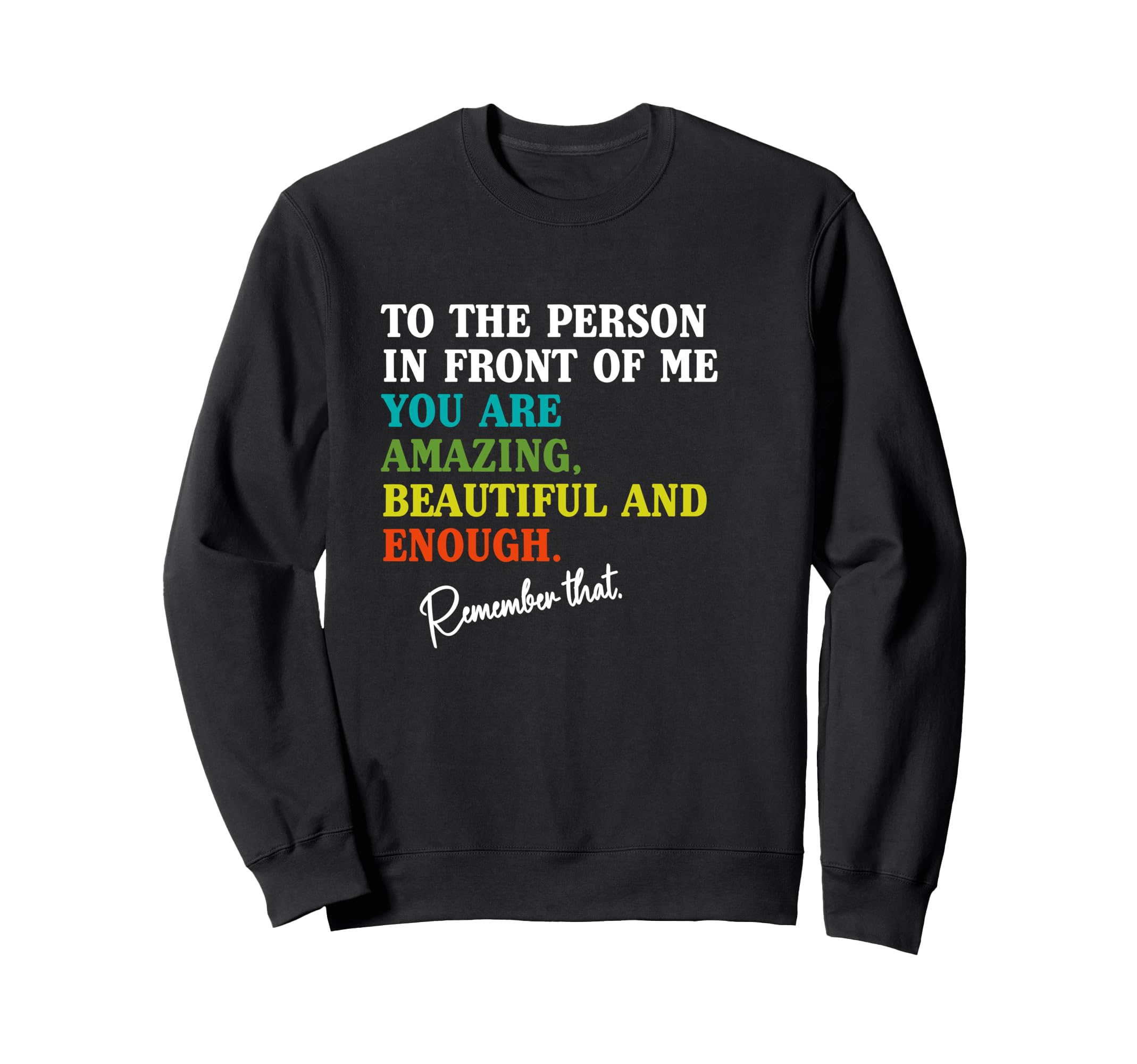 Du Bist Genug Motivation Self Sweatshirt - Aesthetic Graphic Unisex - T-Shirt, Sweatshirt, Hoodie