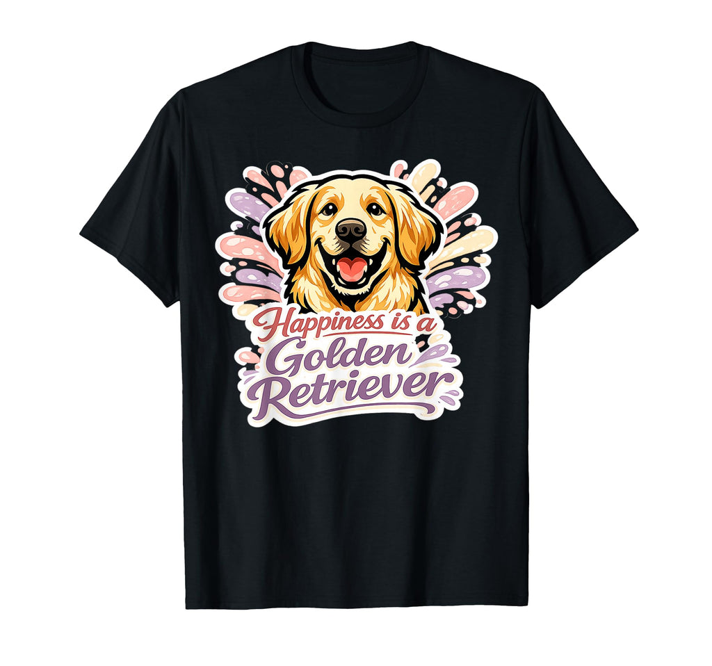 Happiness Is Golden Retreiver Dog T-Shirt - Aesthetic Graphic Men Women - T-Shirt, Sweatshirt, Hoodie