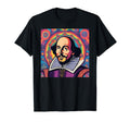Psychedelic William Shakespeare Portrait T-Shirt - Novelty Apparel Unisex - T-Shirt, Sweatshirt, Hoodie