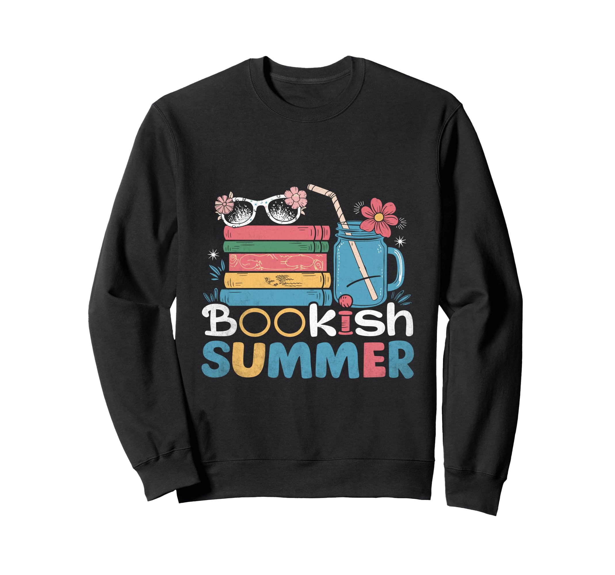 Bookish Summer Book Reading Books Sweatshirt - Minimalist Print Men Women - T-Shirt, Sweatshirt, Hoodie
