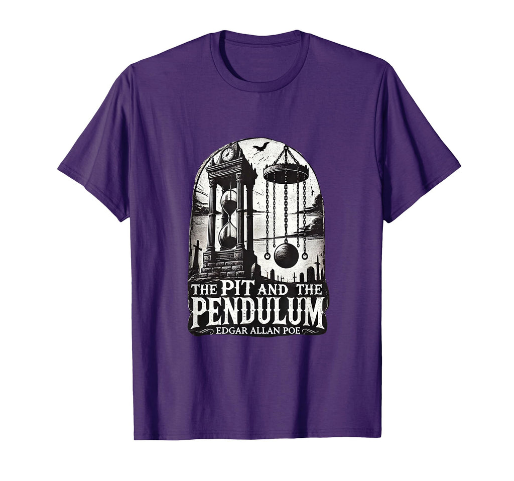 Pit And Pendulum Edgar Allan Poe T-Shirt - Casual Everyday Wear Men Women - T-Shirt, Sweatshirt, Hoodie