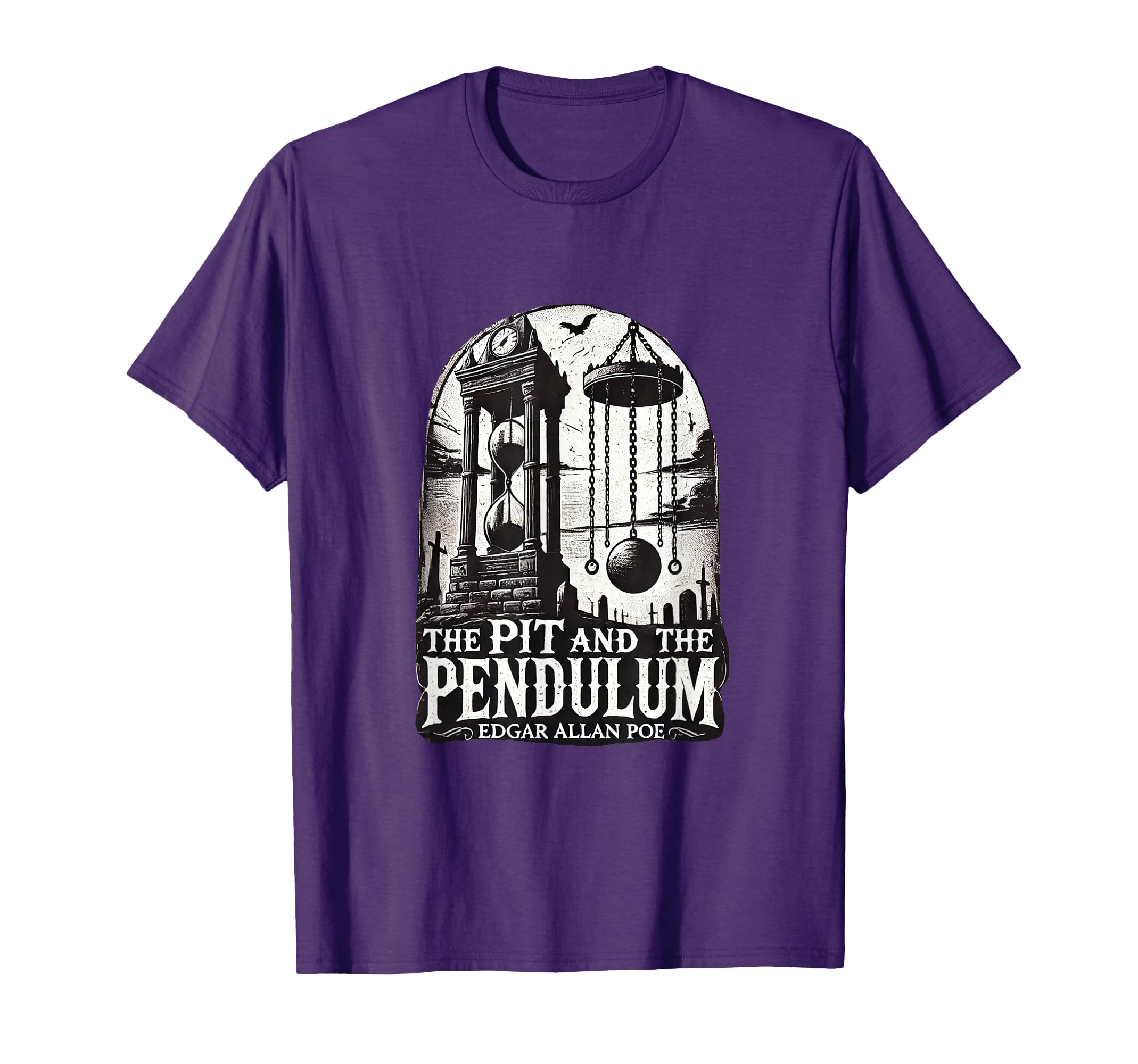 Pit And Pendulum Edgar Allan Poe T-Shirt - Casual Everyday Wear Men Women - T-Shirt, Sweatshirt, Hoodie