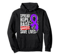 Spread Hope Raise Awareness Save Lives Hoodie - Graphic Print Men Women - T-Shirt, Sweatshirt, Hoodie