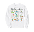 Reading Is Self Care Funny Bookworm Sweatshirt - Graphic Print for Adults - T-Shirt, Sweatshirt, Hoodie