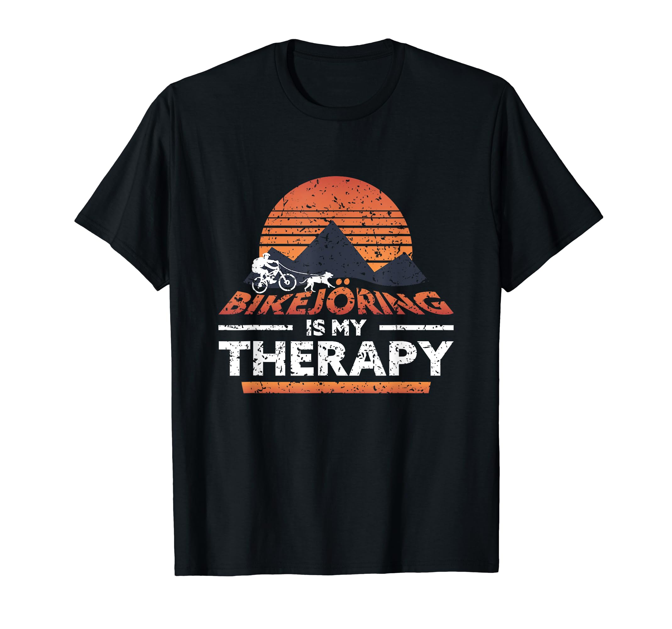 Bikej Ring Is My Therapy Dog T-Shirt - Fun Novelty Design Men Women - T-Shirt, Sweatshirt, Hoodie