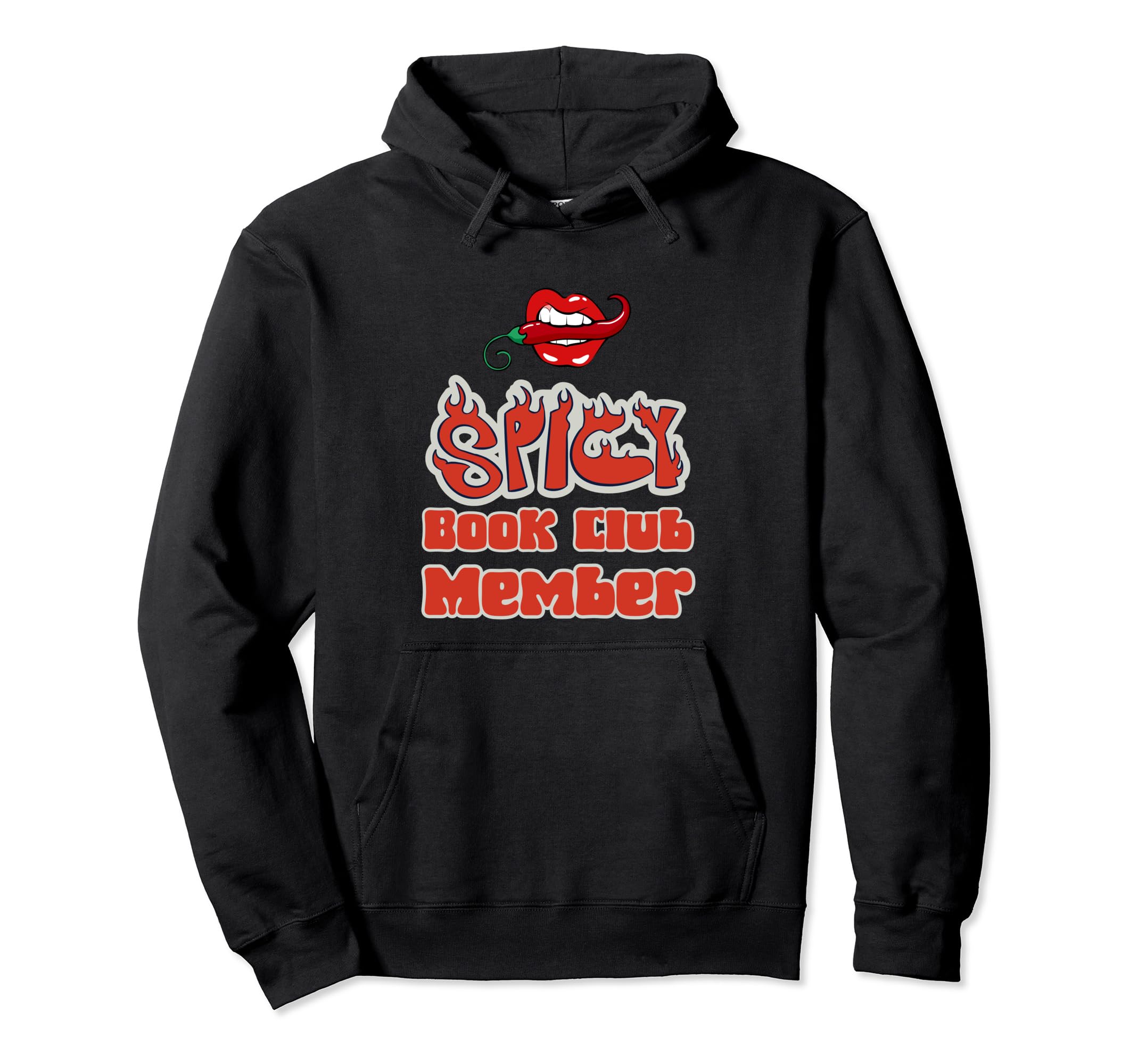 Spicy Book Club Member Funny Romance Hoodie - Minimalist Print Men Women - T-Shirt, Sweatshirt, Hoodie