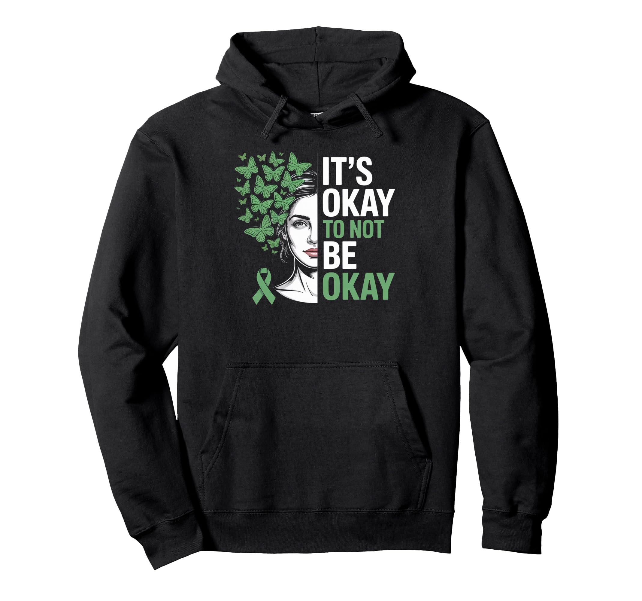 Its Okay To Not Be Okay Mental Hoodie - Casual Everyday Wear for Adults - T-Shirt, Sweatshirt, Hoodie