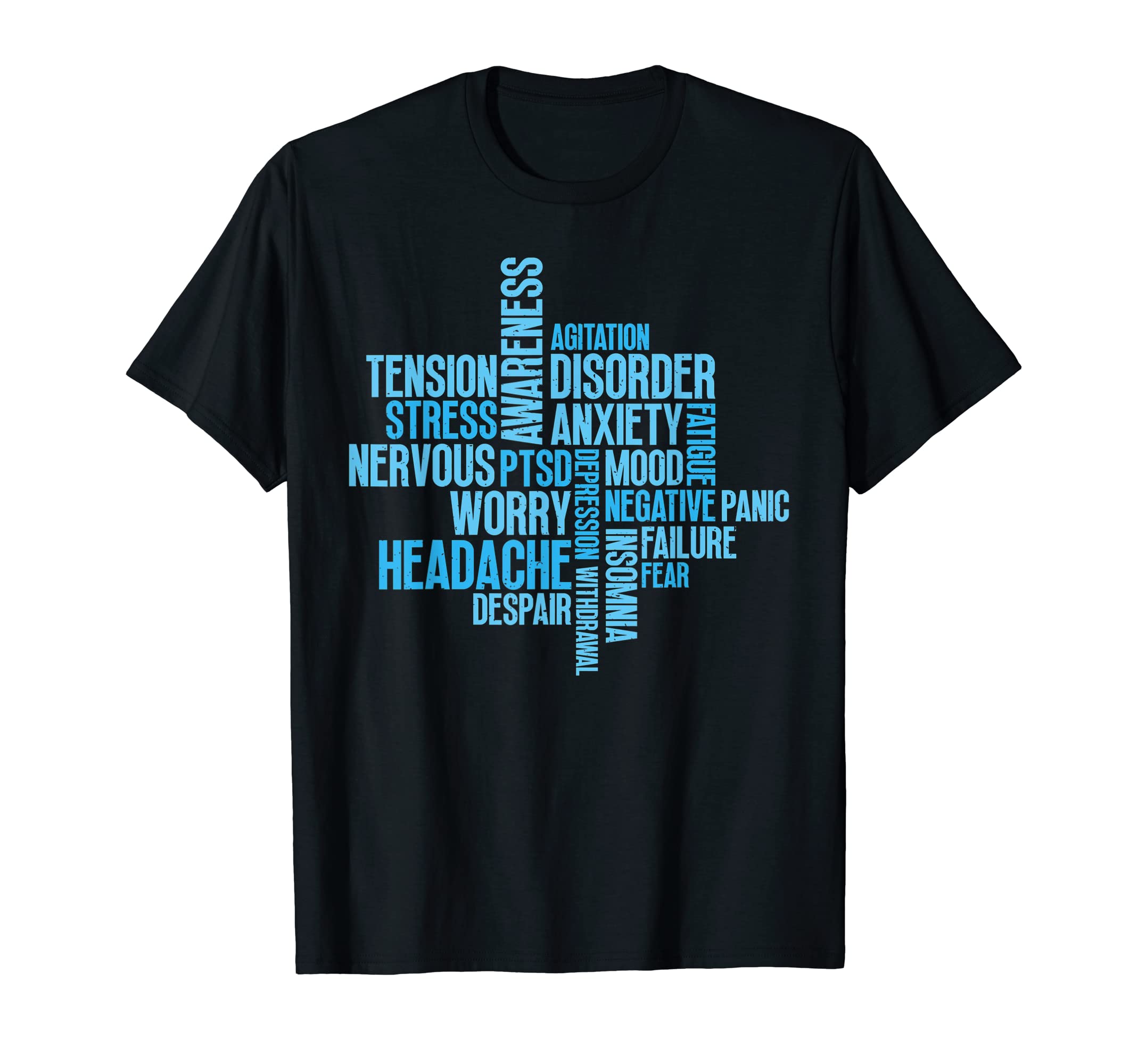 Anxiety Awareness Stop Depression And T-Shirt - Minimalist Print Unisex - T-Shirt, Sweatshirt, Hoodie