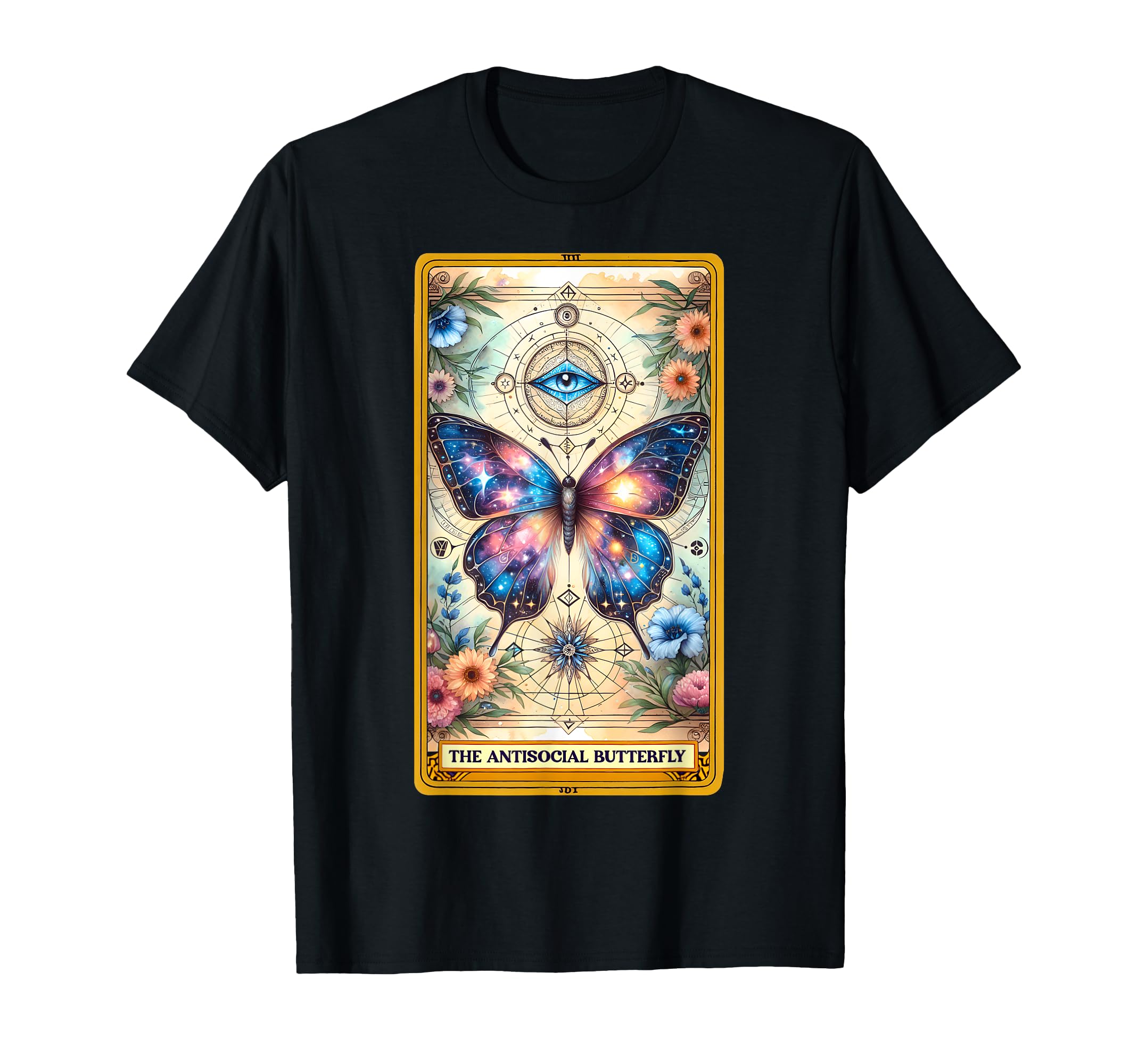Antisocial Butterfly Tarot Card T-Shirt - Custom Art Print for Adults - T-Shirt, Sweatshirt, Hoodie