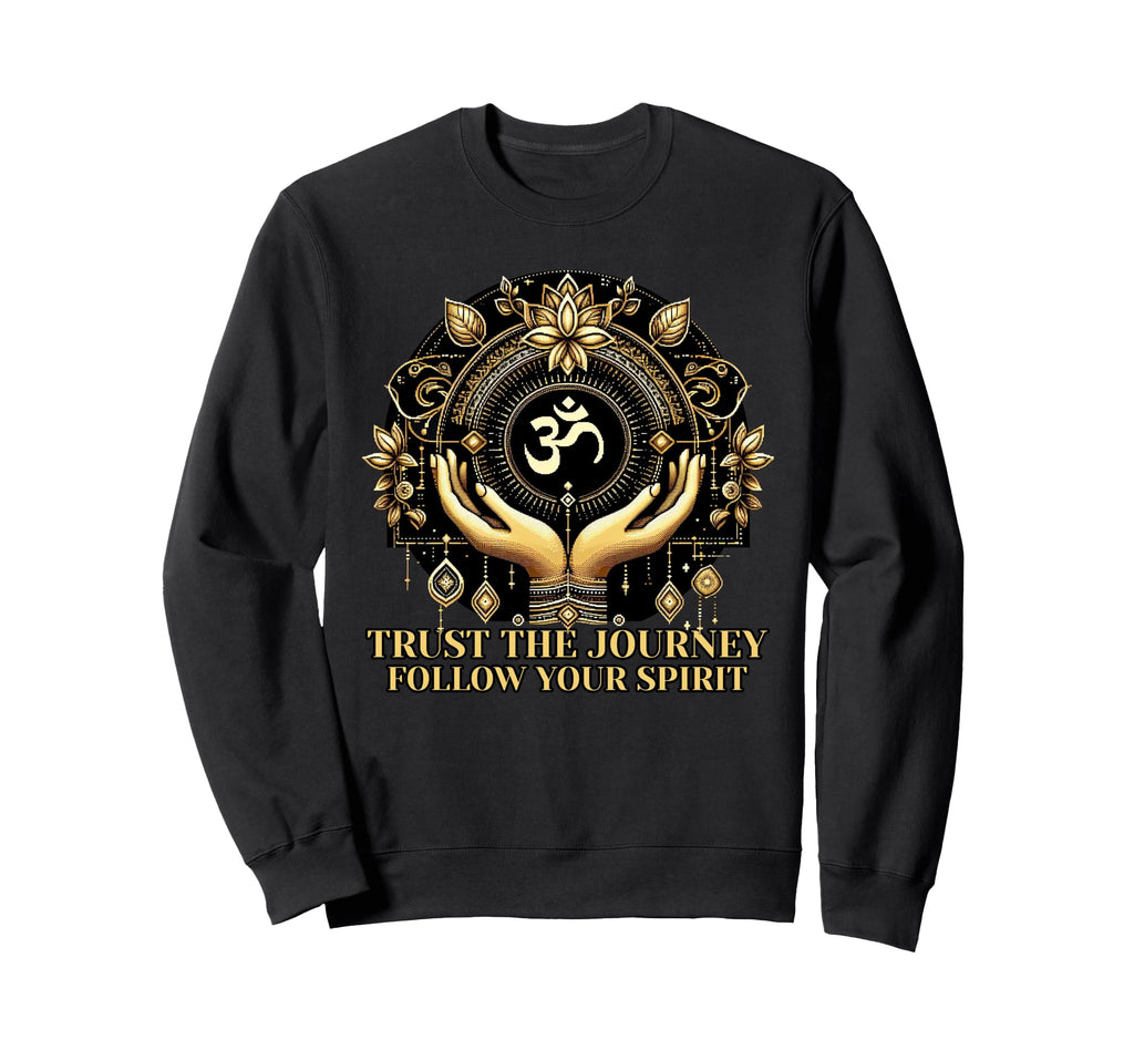 Trust Journey Celestial Om Sweatshirt - Aesthetic Graphic Men Women - T-Shirt, Sweatshirt, Hoodie
