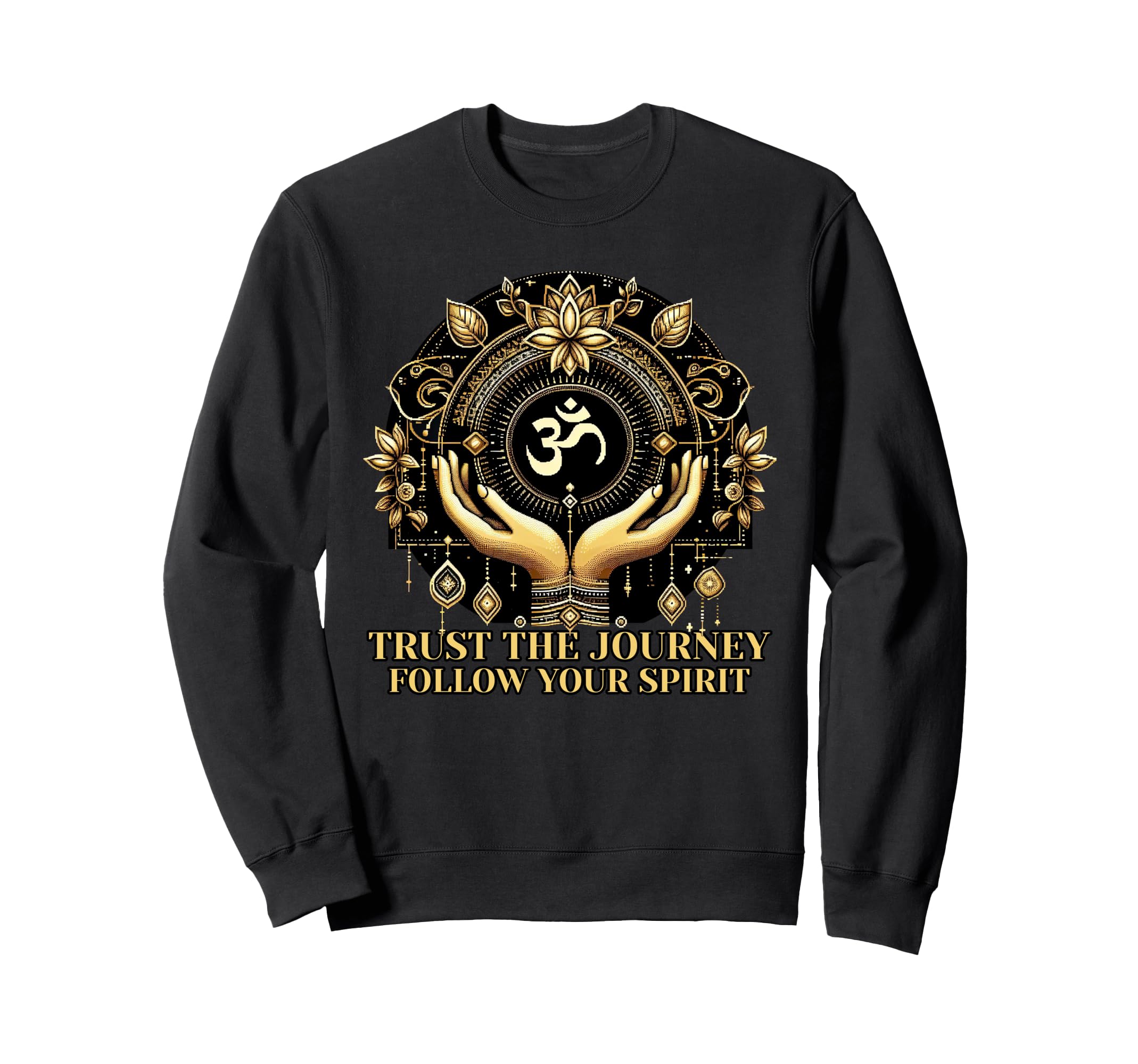 Trust Journey Celestial Om Sweatshirt - Aesthetic Graphic Men Women - T-Shirt, Sweatshirt, Hoodie