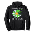 Mental Health Awareness End Stigma Human Hoodie - Custom Art Print Unisex - T-Shirt, Sweatshirt, Hoodie