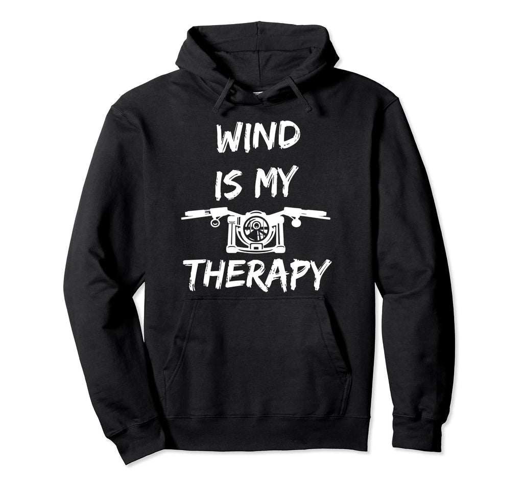 Wind Is My Therapy Funny Motorcycle Hoodie - Aesthetic Graphic for Adults - T-Shirt, Sweatshirt, Hoodie