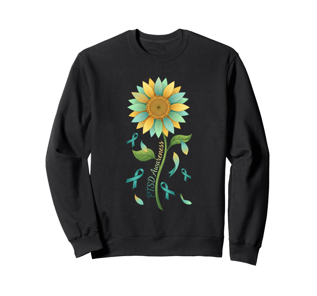 Teal Ribbon Mental Health Support Sweatshirt - Unique Graphic for Adults - T-Shirt, Sweatshirt, Hoodie