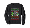 Overstimulated But Festive Santa Sweatshirt - Unique Graphic for Adults - T-Shirt, Sweatshirt, Hoodie