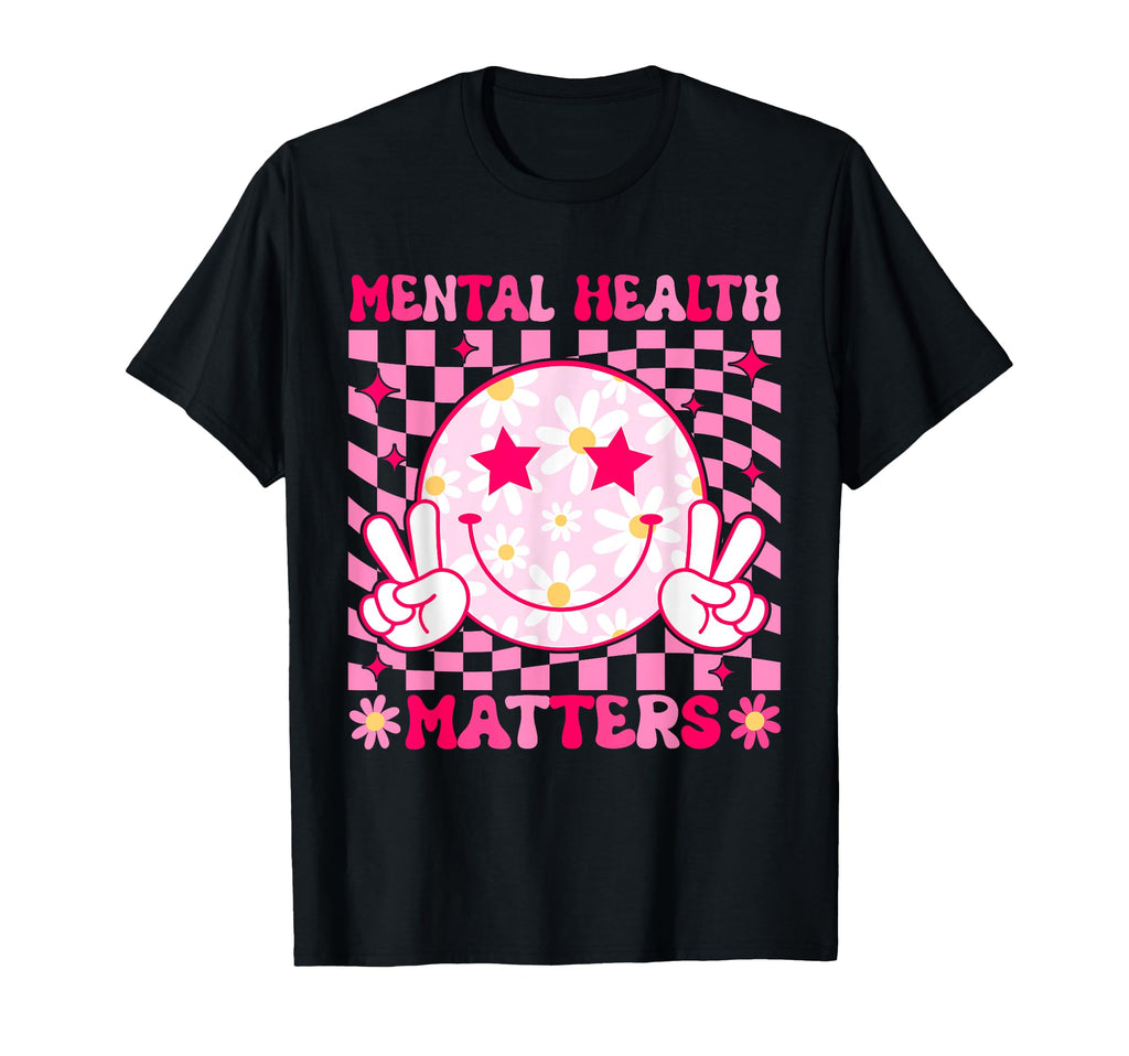Mental Health Matters End Stigma Brain T-Shirt - Graphic Print Unisex - T-Shirt, Sweatshirt, Hoodie