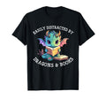 Easily Distracted Dragons And Books T-Shirt - Novelty Apparel for Adults - T-Shirt, Sweatshirt, Hoodie