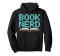 Book Nerd Pixel Reader Bibliophile Hoodie - Novelty Apparel Men Women - T-Shirt, Sweatshirt, Hoodie