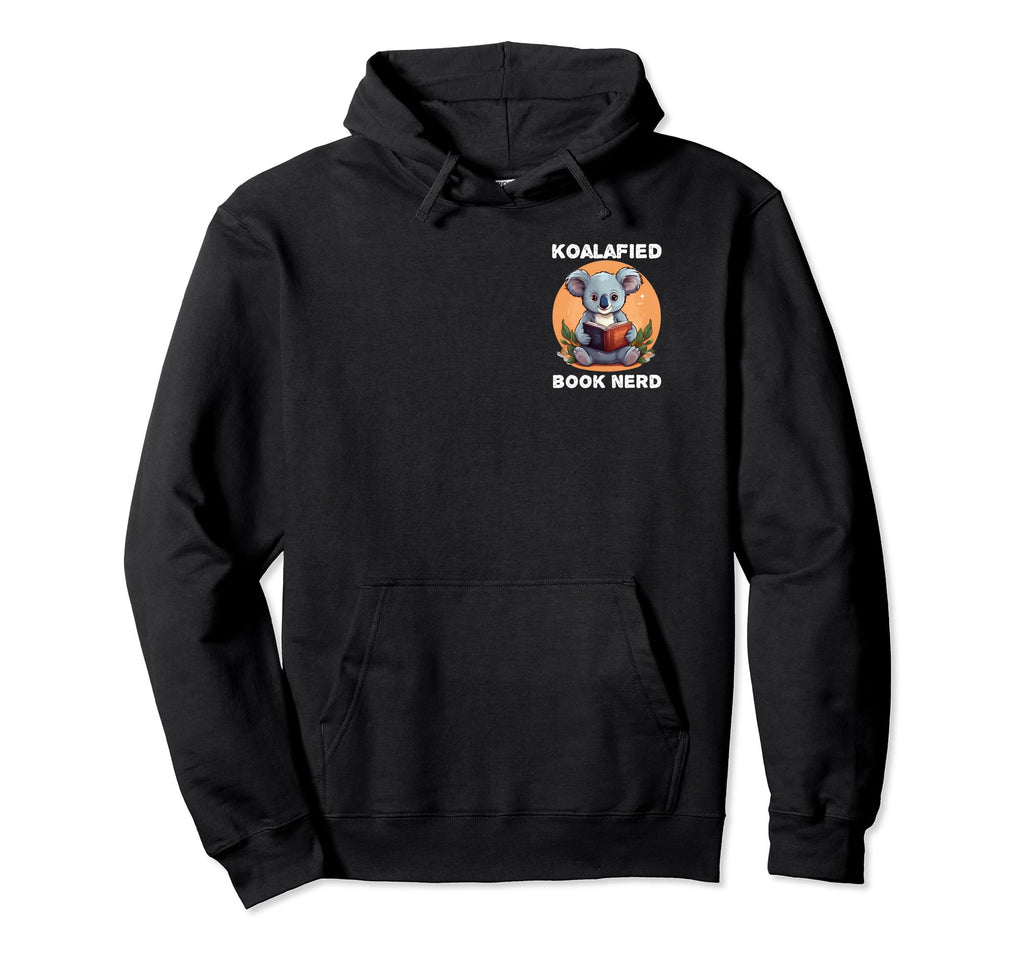 Koalafied Book Nerd Punny Koalas Pun Hoodie - Aesthetic Graphic Men Women - T-Shirt, Sweatshirt, Hoodie