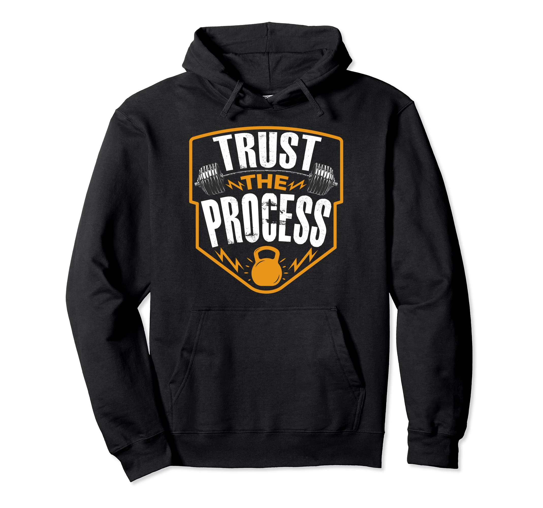 Trust Process Motivational Gym Workout Hoodie - Custom Art Print Unisex - T-Shirt, Sweatshirt, Hoodie