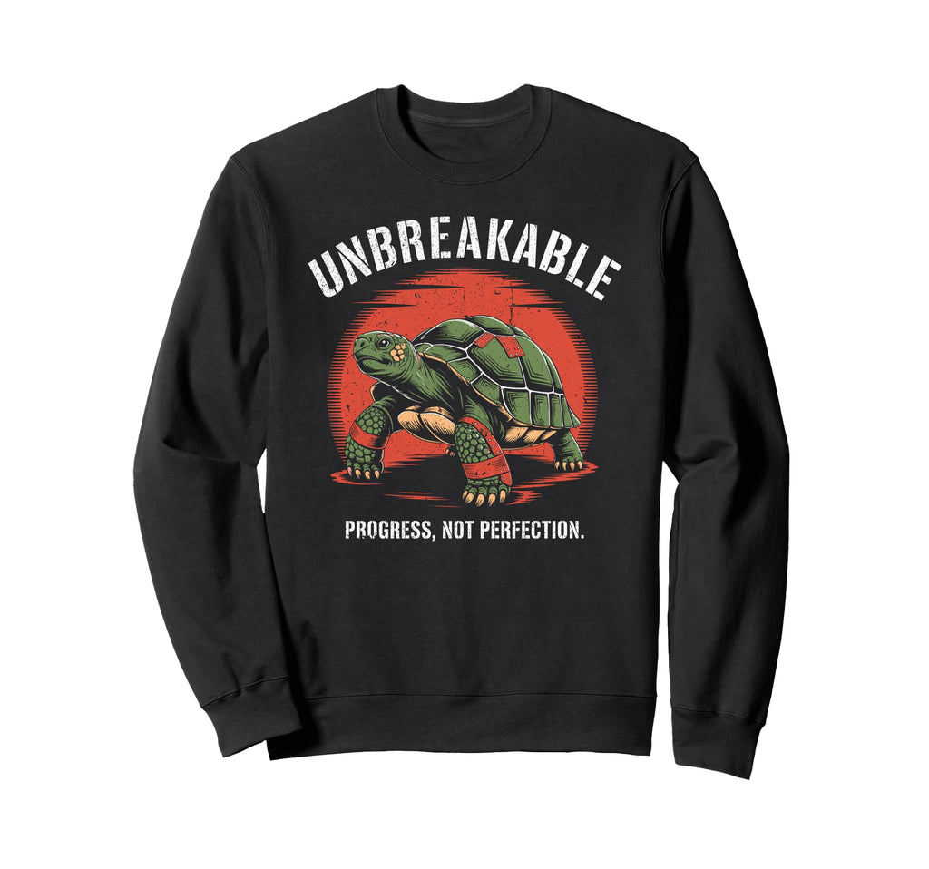 Unbreakable Turtle Bandaged Strong Sweatshirt - Minimalist Print Unisex - T-Shirt, Sweatshirt, Hoodie