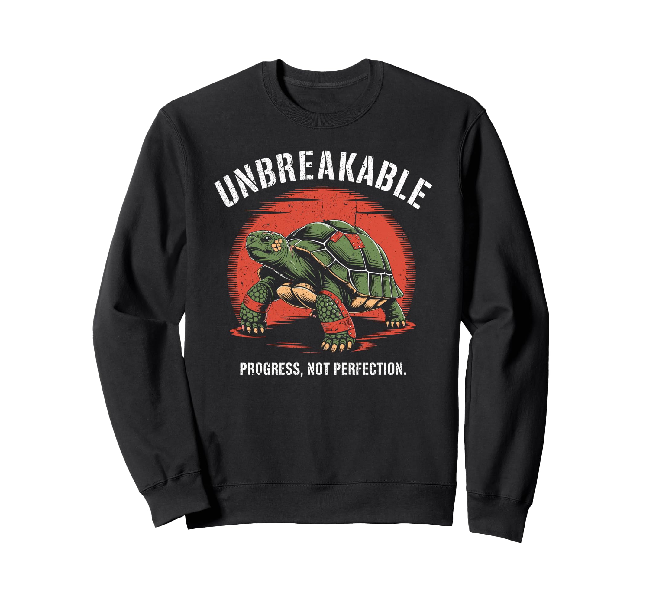 Unbreakable Turtle Bandaged Strong Sweatshirt - Minimalist Print Unisex - T-Shirt, Sweatshirt, Hoodie