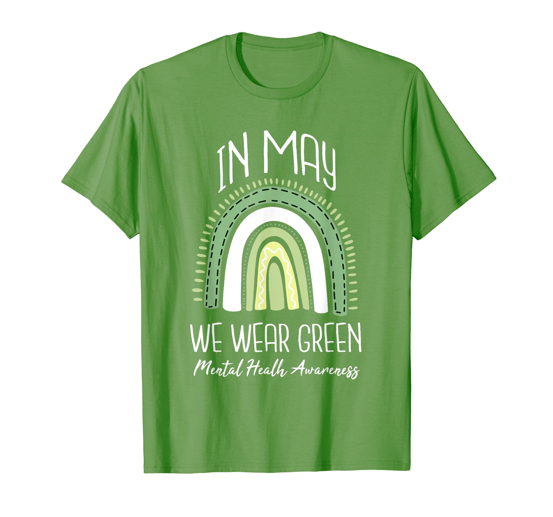 May We Wear Green Mental Health T-Shirt - Aesthetic Graphic for Adults - T-Shirt, Sweatshirt, Hoodie