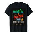 Progress Over Perfection Motivational T-Shirt - Trendy Graphic for Adults - T-Shirt, Sweatshirt, Hoodie