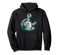 Meditation Tortoise Turtle Yoga Pose Hoodie - Minimalist Print for Adults - T-Shirt, Sweatshirt, Hoodie