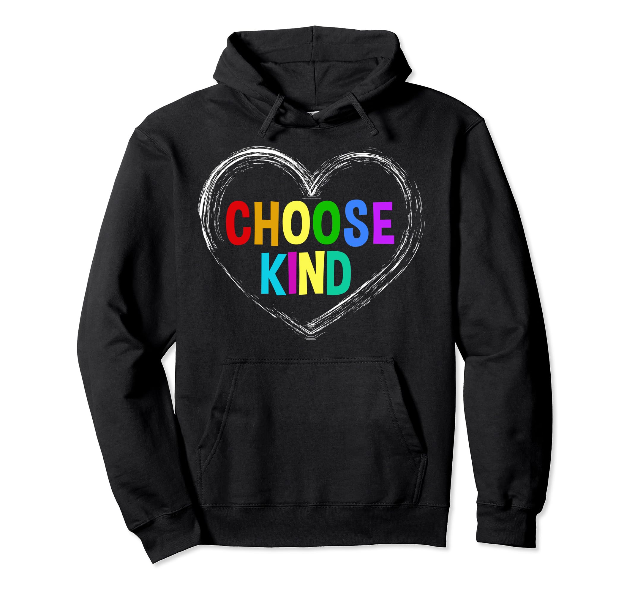 Choose Kind Anti Bullying Message Hoodie - Minimalist Print for Adults - T-Shirt, Sweatshirt, Hoodie