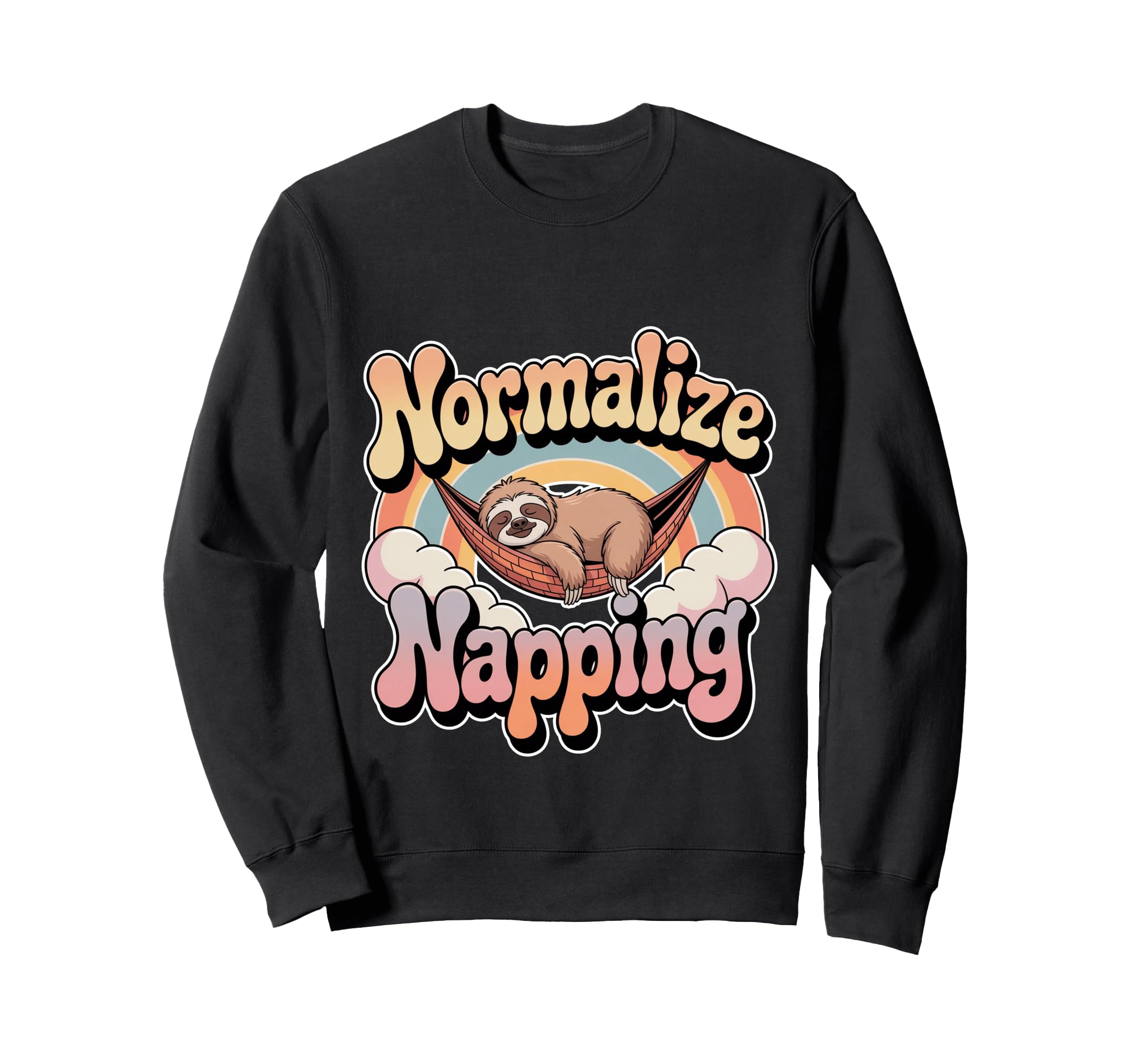 Normalize Napping Lazy Self Care Sweatshirt - Aesthetic Graphic Men Women - T-Shirt, Sweatshirt, Hoodie