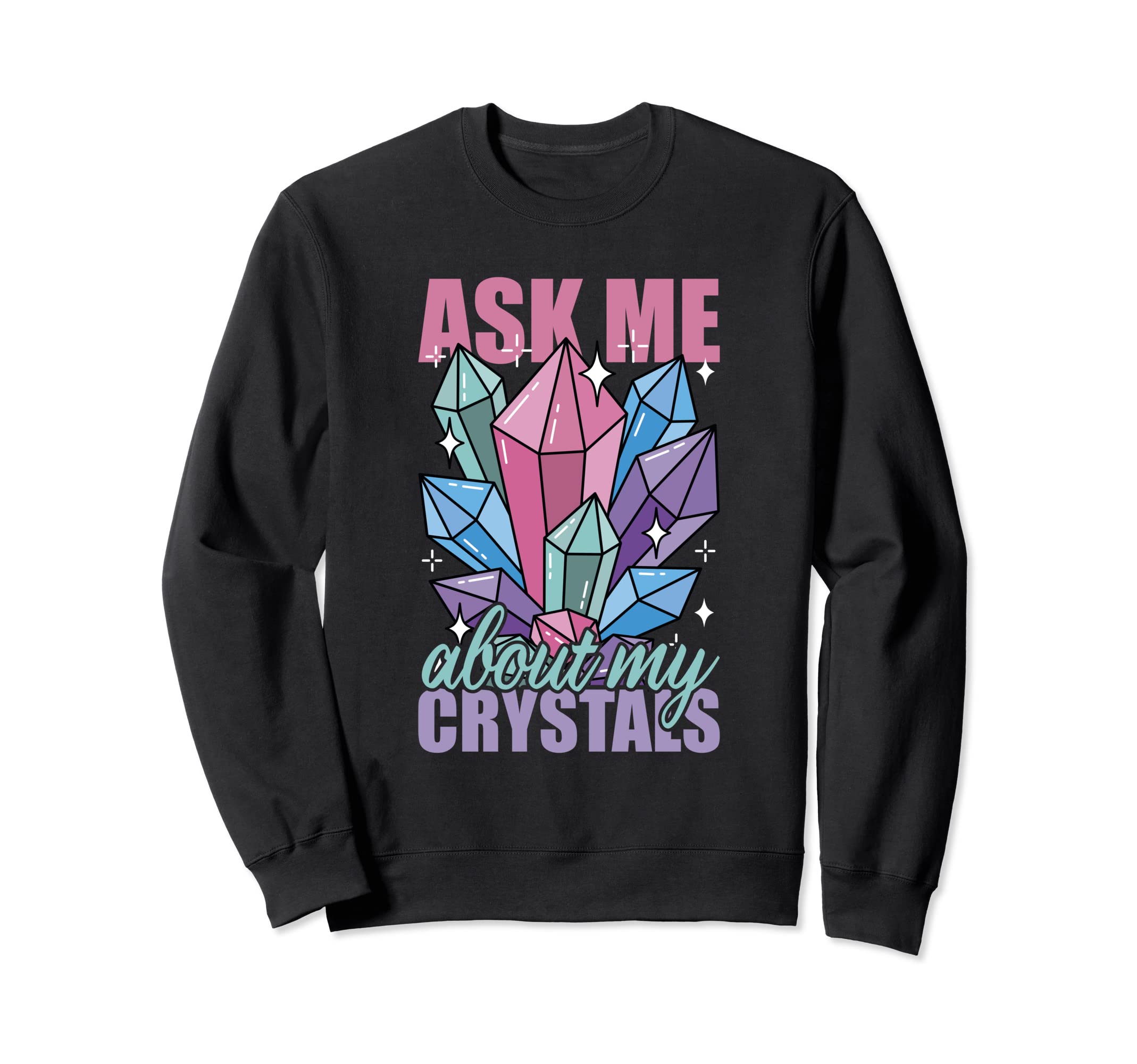 Healing Chakra Crystals Reiki Sweatshirt - Novelty Apparel Men Women - T-Shirt, Sweatshirt, Hoodie