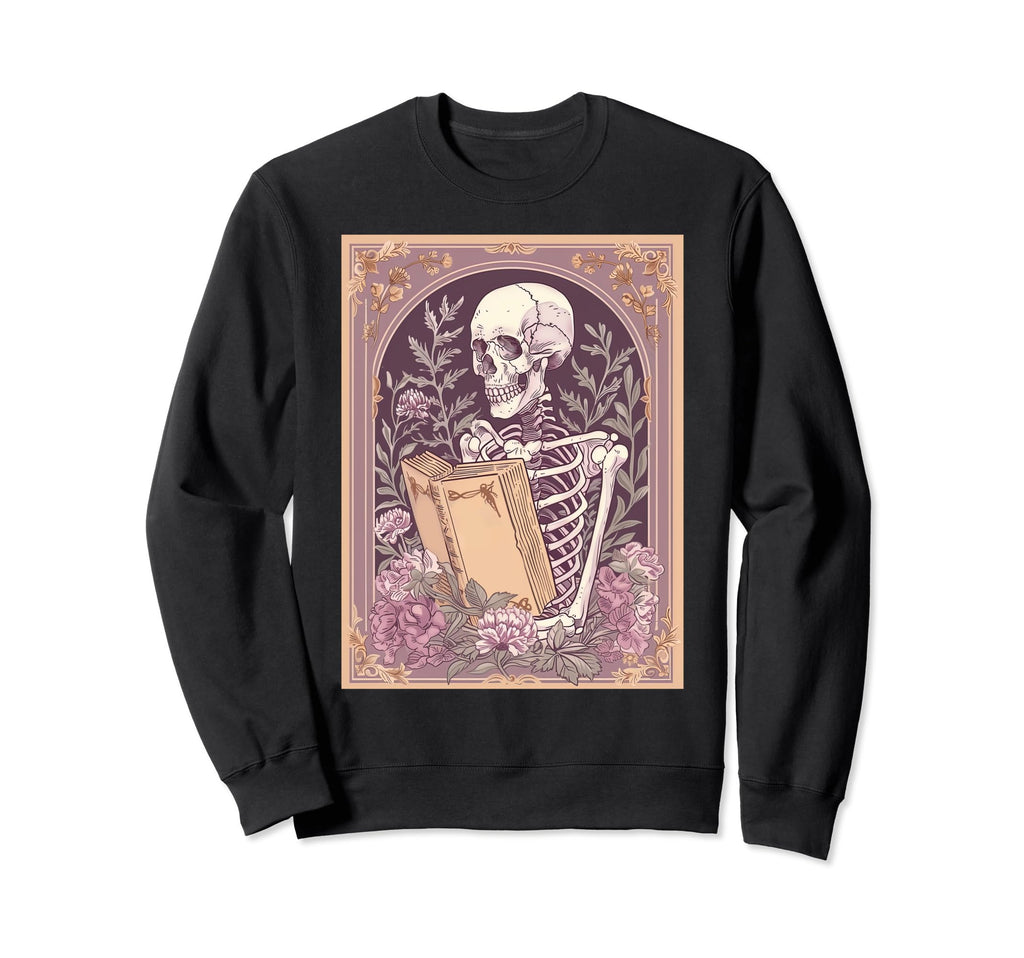 Reader Tarot Card Librarian Emo Goth Sweatshirt - Aesthetic Graphic Unisex - T-Shirt, Sweatshirt, Hoodie
