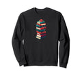 Book Worm Book Stack Reading Sweatshirt - Casual Everyday Wear Unisex - T-Shirt, Sweatshirt, Hoodie