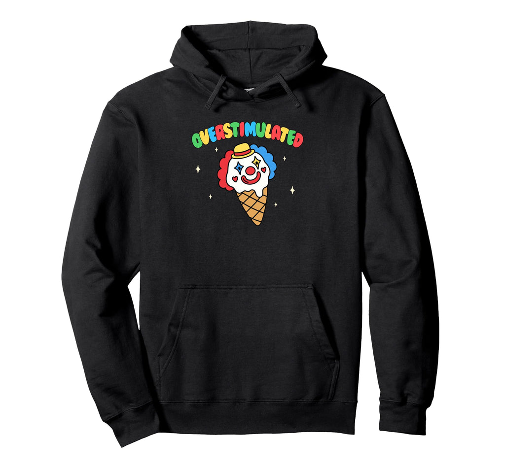 Clowncore Weirdcore Circus Hoodie - Casual Everyday Wear for Adults - T-Shirt, Sweatshirt, Hoodie