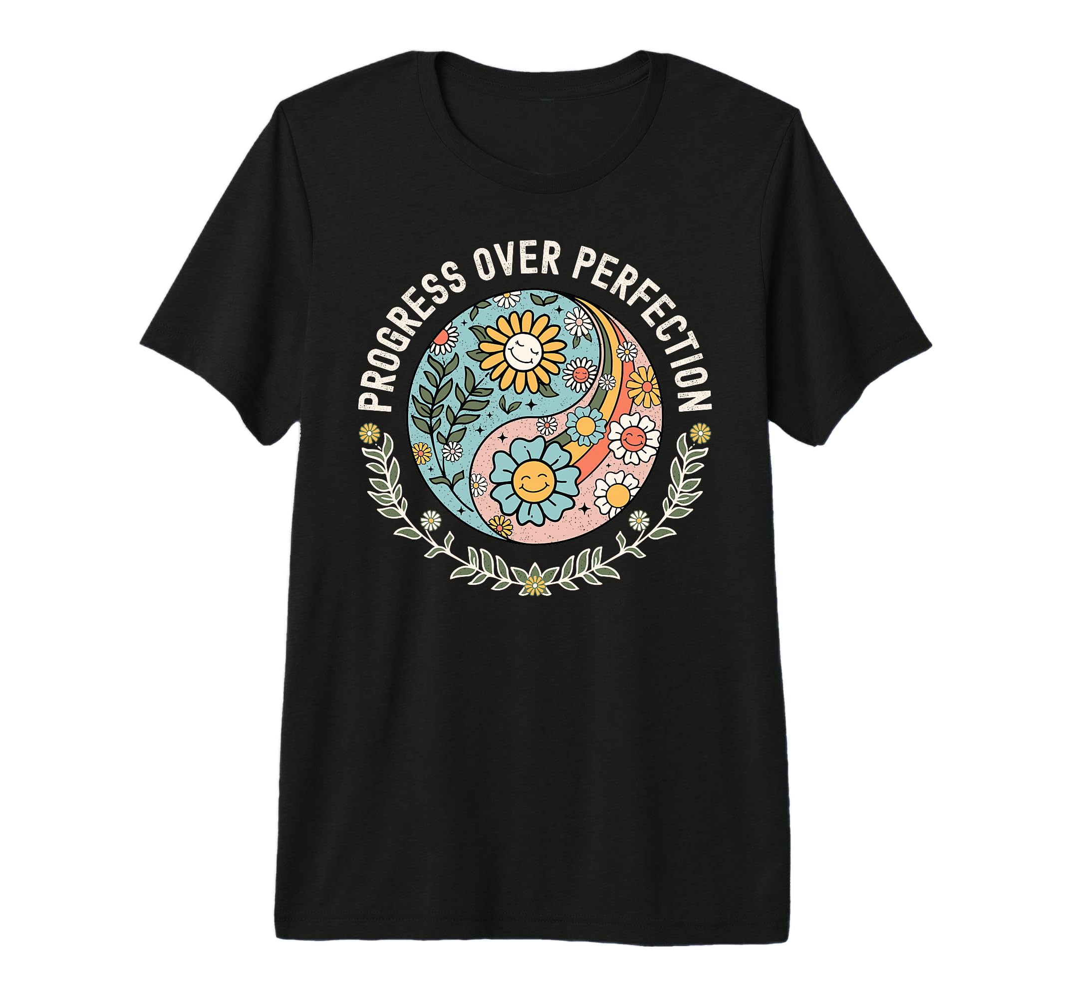 Progress Over Perfection Therapist T-Shirt - Trendy Graphic Unisex - T-Shirt, Sweatshirt, Hoodie