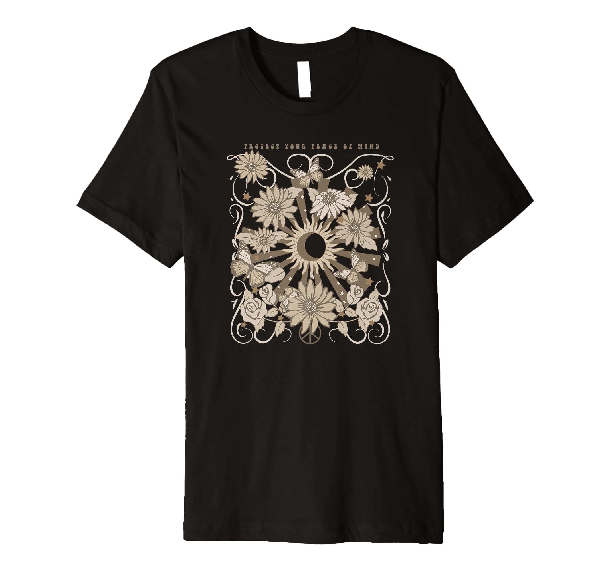 Protect Your Peace Mind Sunflowers T-Shirt - Streetwear Style Men Women - T-Shirt, Sweatshirt, Hoodie