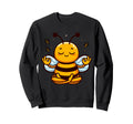 Meditation Bee Yoga Pose Relaxing Animal Sweatshirt - Graphic Print Unisex - T-Shirt, Sweatshirt, Hoodie