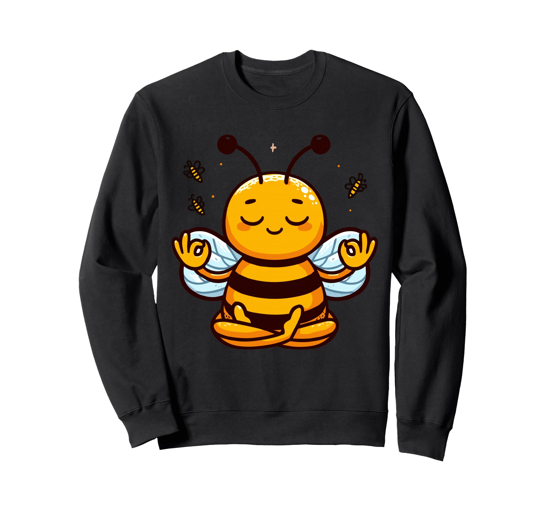 Meditation Bee Yoga Pose Relaxing Animal Sweatshirt - Graphic Print Unisex - T-Shirt, Sweatshirt, Hoodie