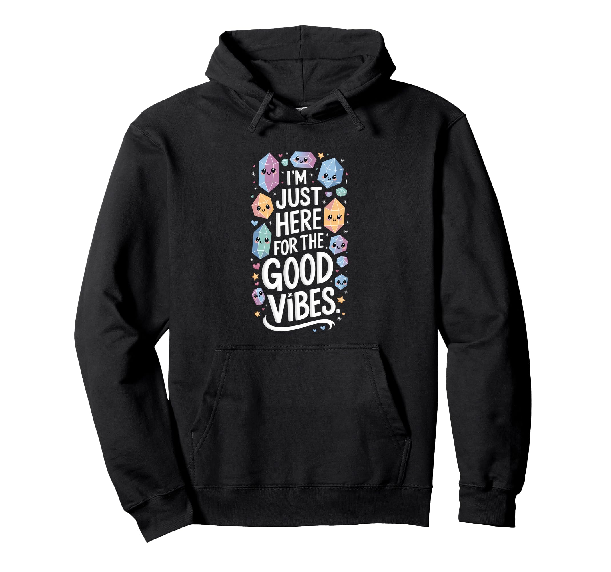 Healing Stone Crystals Energy Hoodie - Custom Art Print for Adults - T-Shirt, Sweatshirt, Hoodie