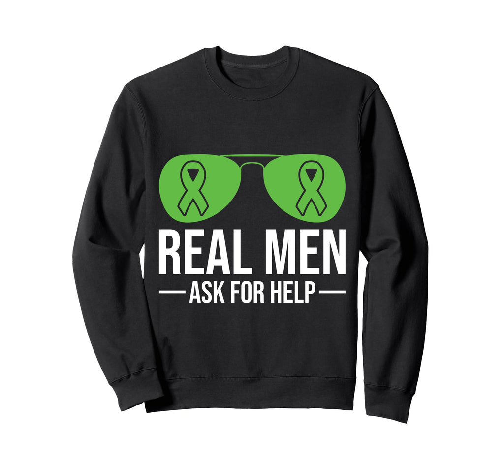 Real Ask Help Mental Health Sweatshirt - Fun Novelty Design for Adults - T-Shirt, Sweatshirt, Hoodie