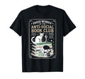 Anti Social Book Club Cat T-Shirt - Fun Novelty Design Unisex - T-Shirt, Sweatshirt, Hoodie