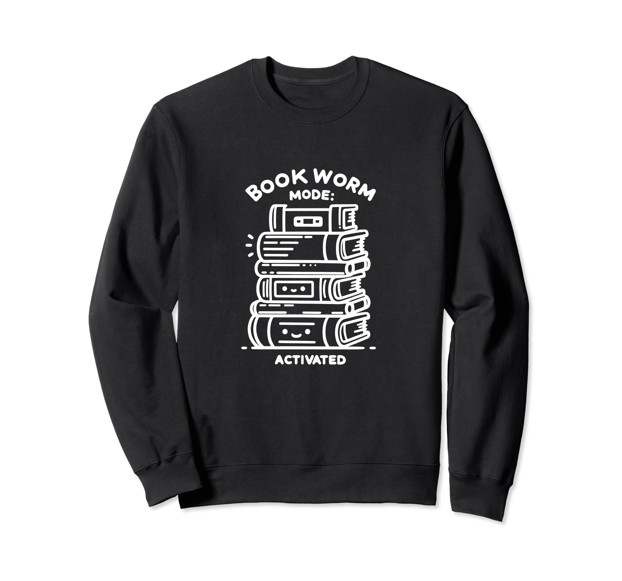 Bookworm Mode Activated Sweatshirt - Casual Everyday Wear for Adults - T-Shirt, Sweatshirt, Hoodie