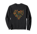 Bookworm Cat Library Literature Writer Sweatshirt - Trendy Graphic Unisex - T-Shirt, Sweatshirt, Hoodie