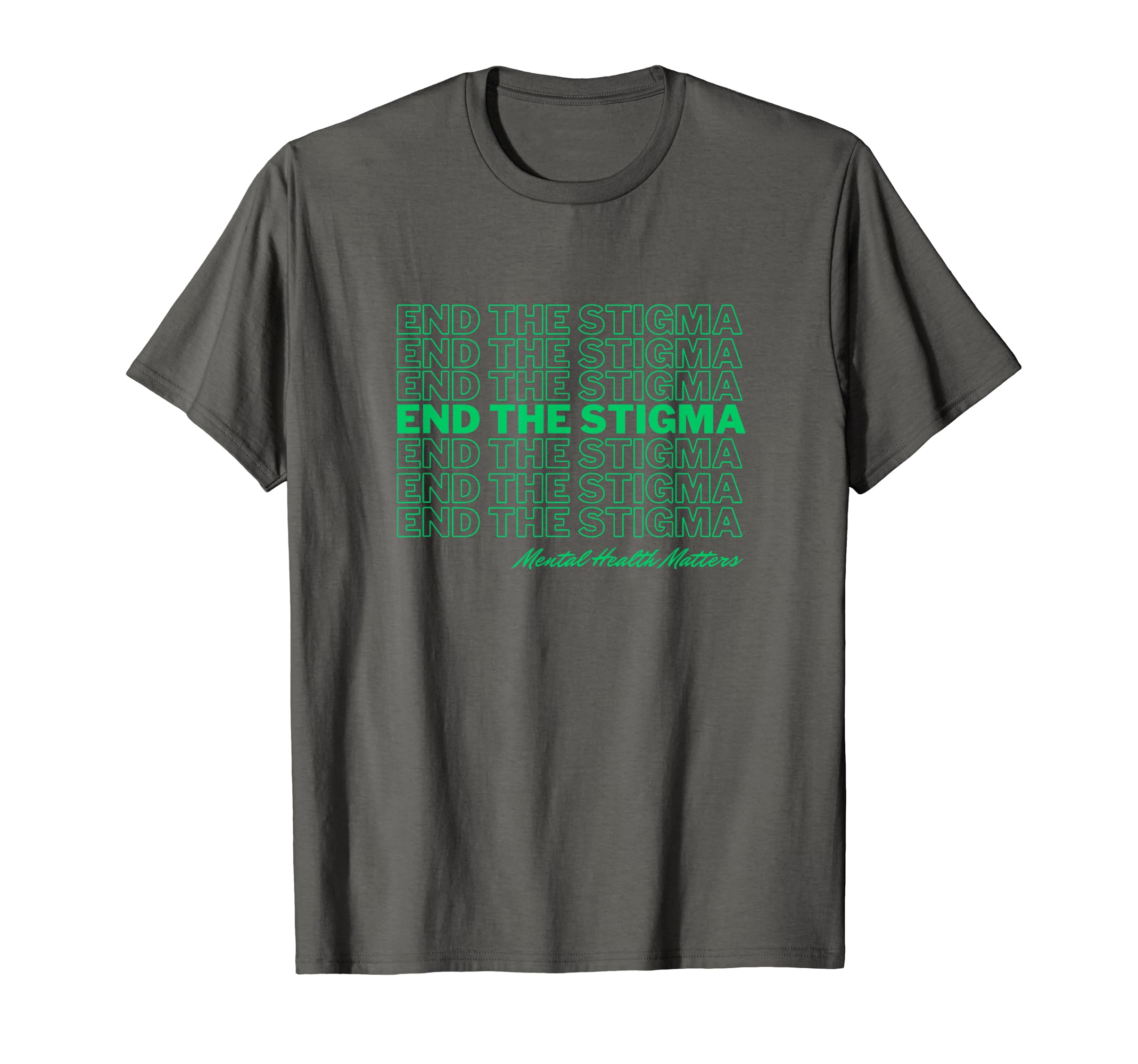 Mental Therapy Matters End Stigma T-Shirt - Custom Art Print Men Women - T-Shirt, Sweatshirt, Hoodie
