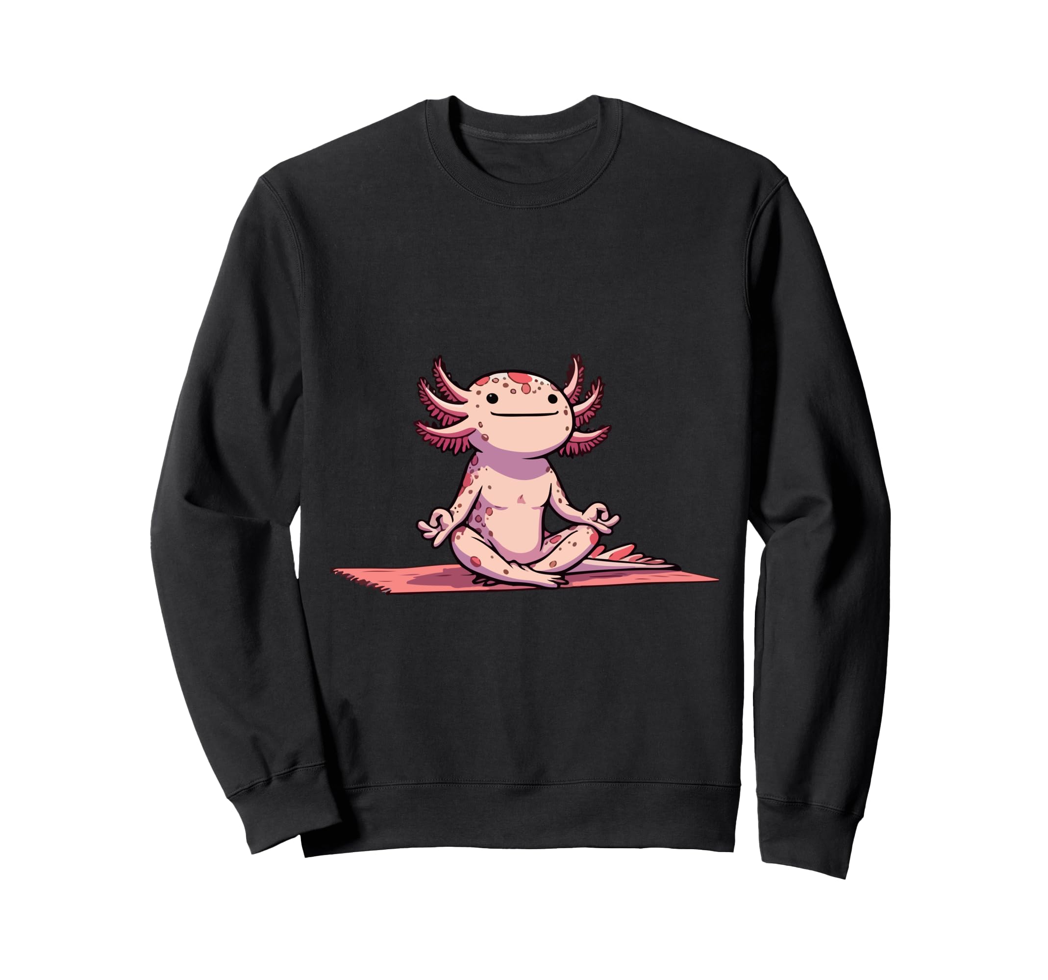 Meditation Axolotl Yoga Pose Sweatshirt - Unique Graphic for Adults - T-Shirt, Sweatshirt, Hoodie