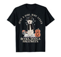 Just Who Loves Dogs Books And Halloween T-Shirt - Unique Graphic for Adults - T-Shirt, Sweatshirt, Hoodie