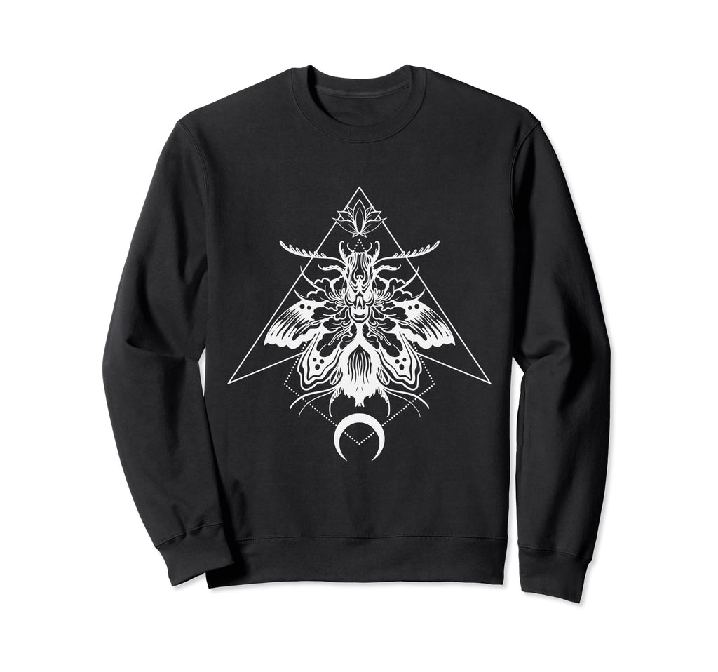 Beautiful Moth Goth Horror Sweatshirt - Unique Graphic Men Women - T-Shirt, Sweatshirt, Hoodie